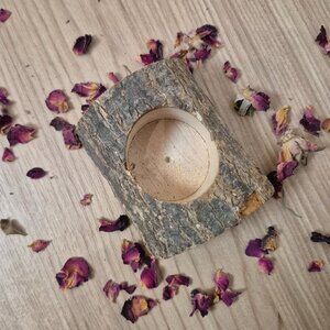 Handmade Wooden Tea Light Candle Holder